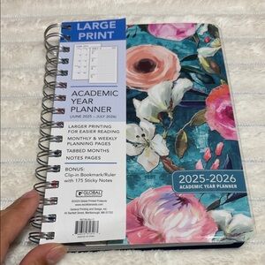 Floral Academic Year Planner 2025-2026